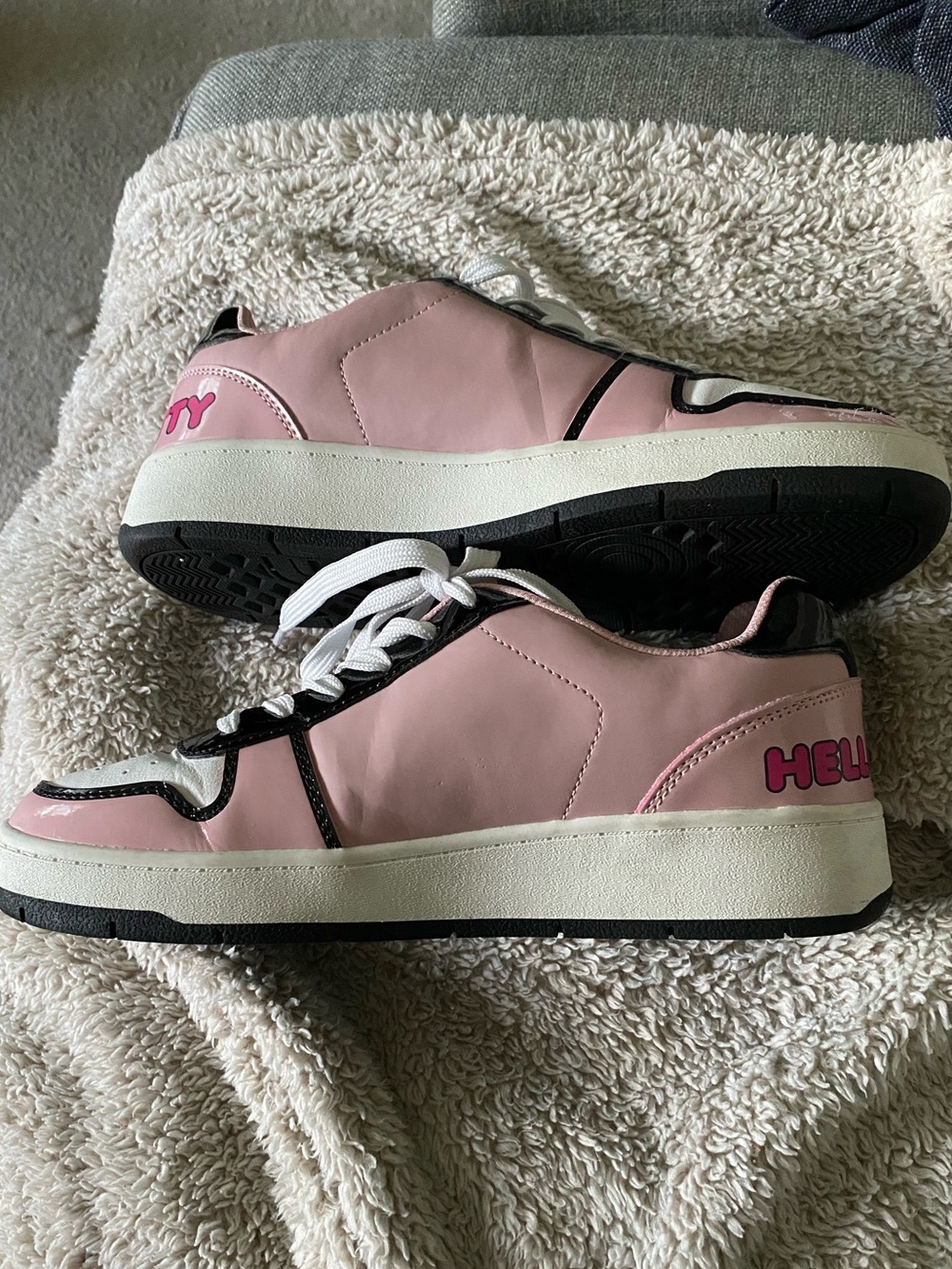 Hello Kitty Pink and White Casual Sneakers - Picture 5 of 8